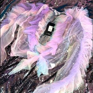 Sheer pastel top🦄